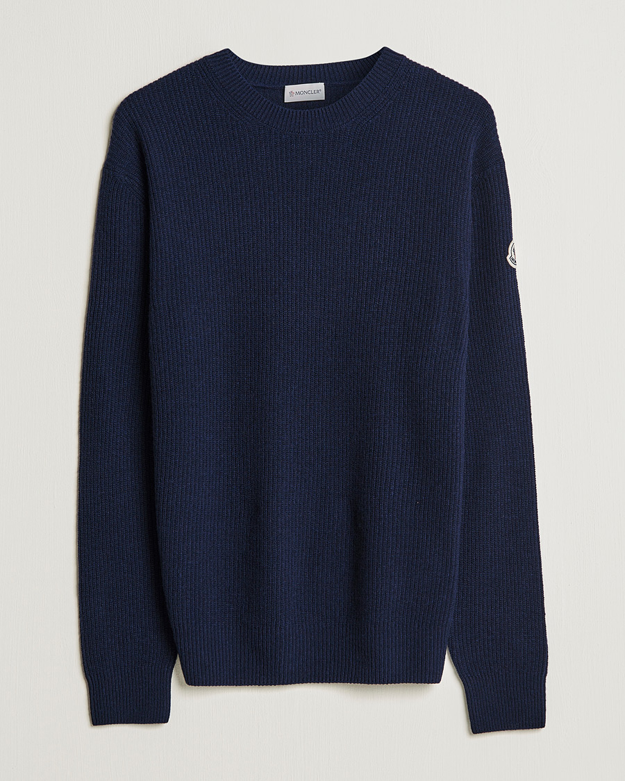 Uomini | Maglieria | Moncler | Cashmere Crew Neck Sweater Navy