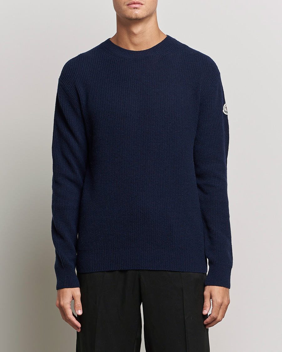 Uomini | Maglieria | Moncler | Cashmere Crew Neck Sweater Navy