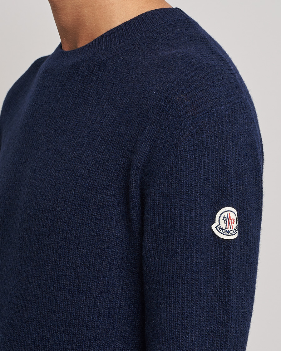 Uomini | Maglieria | Moncler | Cashmere Crew Neck Sweater Navy
