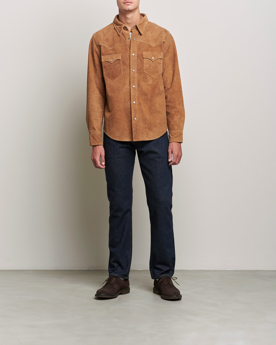 Uomini | Jeans | RRL | Slow Straight 5-Pocket Denim Once Washed