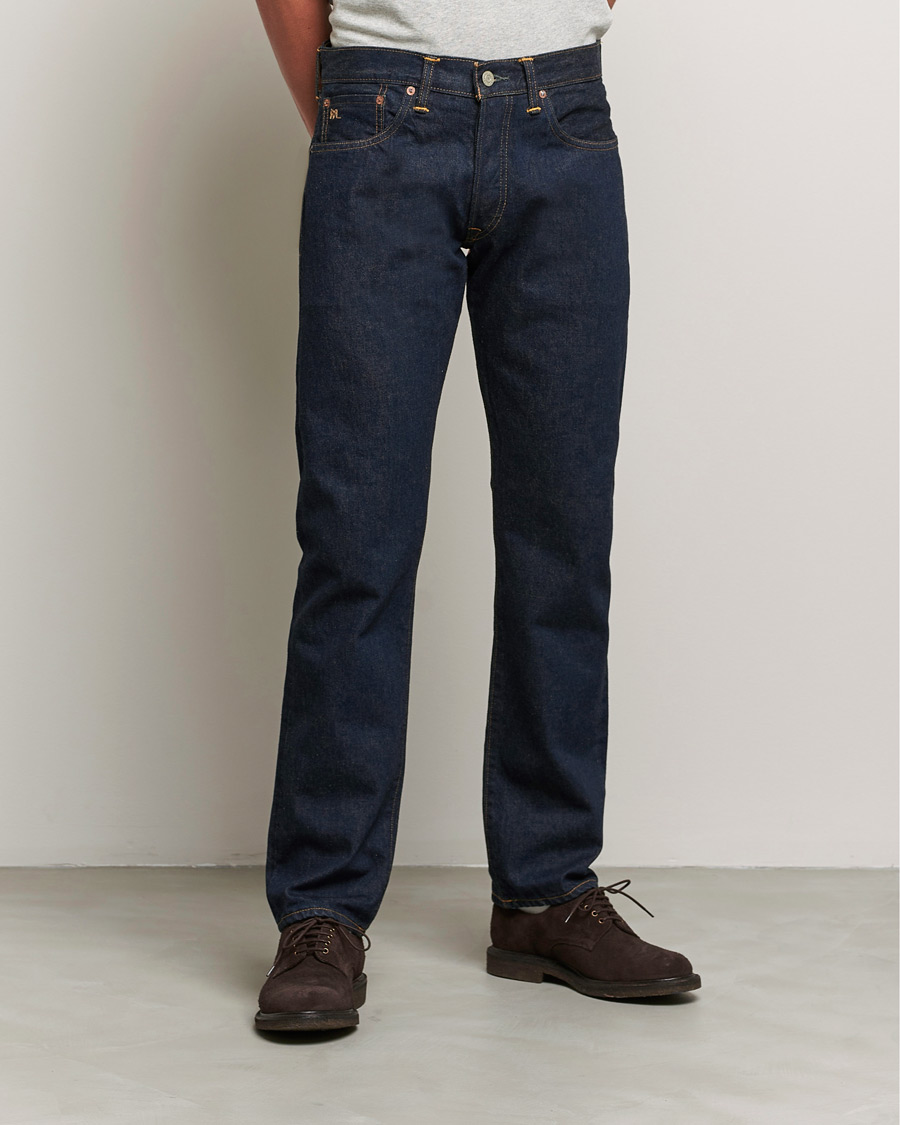 Uomini | Jeans | RRL | Slow Straight 5-Pocket Denim Once Washed