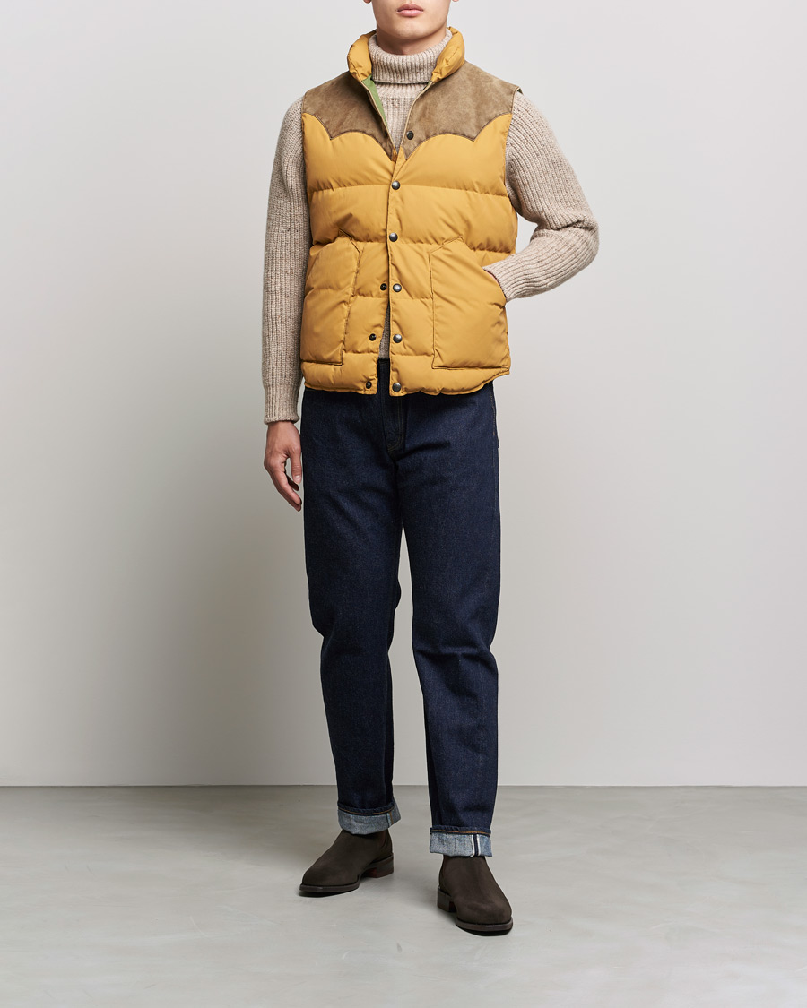 Uomini | Giacche | RRL | Milburn Quilted Vest Mountain Yellow