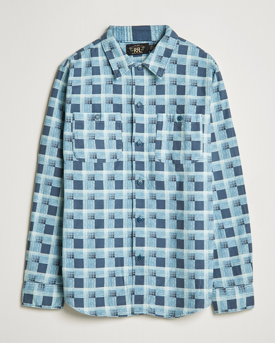 Uomini | Camicie | RRL | Universal Camp Shirt Blue Check