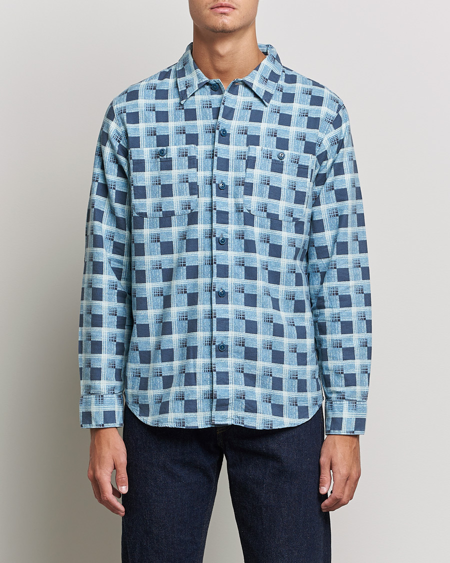 Uomini | Camicie | RRL | Universal Camp Shirt Blue Check