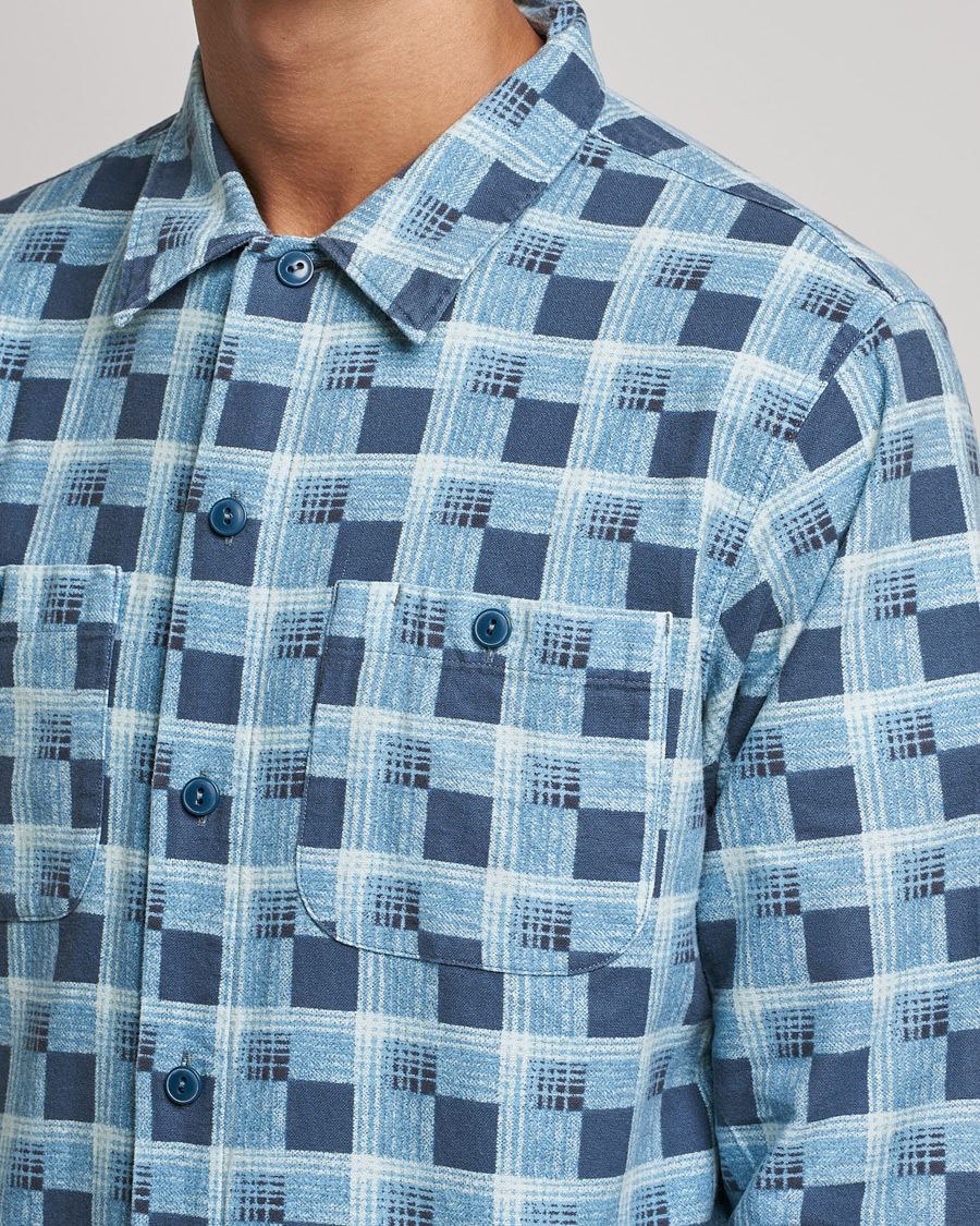 Uomini | Camicie | RRL | Universal Camp Shirt Blue Check