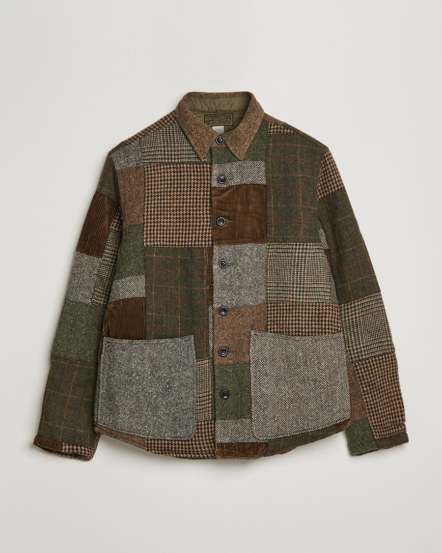 Uomini | Camicie | RRL | Townsend Patchwork Overshirt Tan