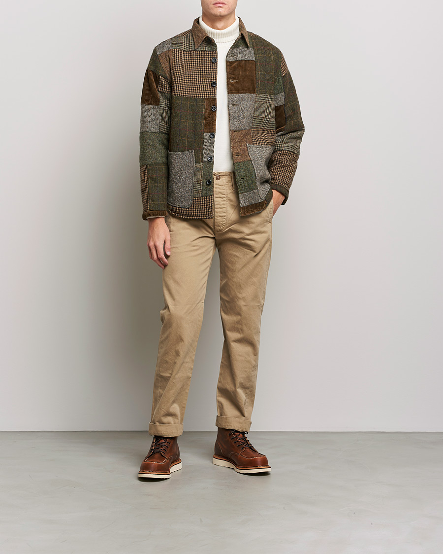 Uomini | Camicie | RRL | Townsend Patchwork Overshirt Tan