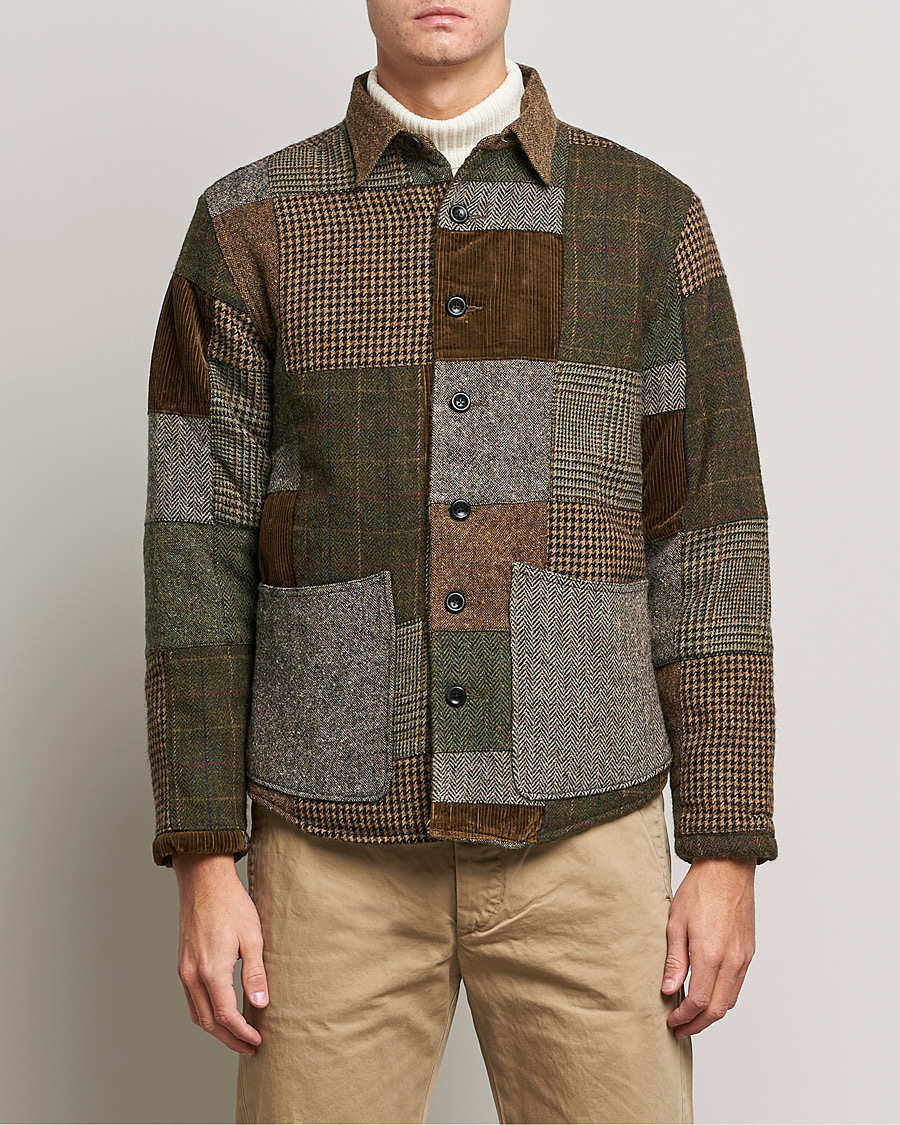 Uomini | Camicie | RRL | Townsend Patchwork Overshirt Tan