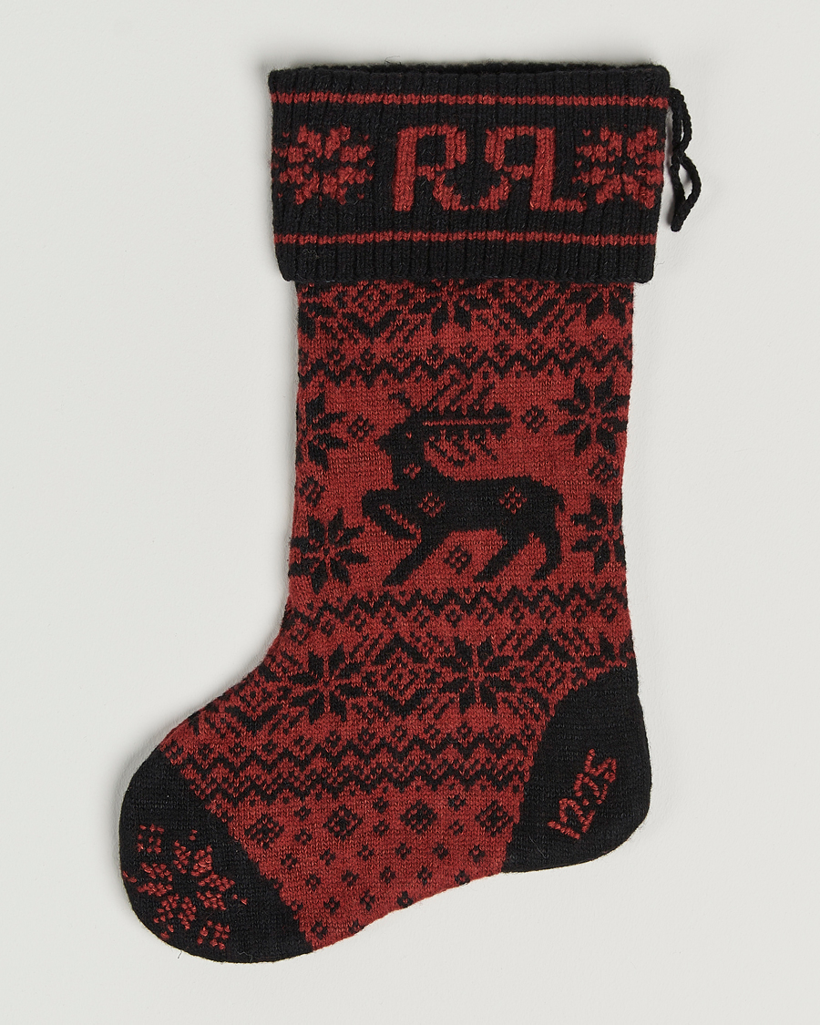 Uomini | Idee regalo di Natale | RRL | Holiday Stocking Red/Black