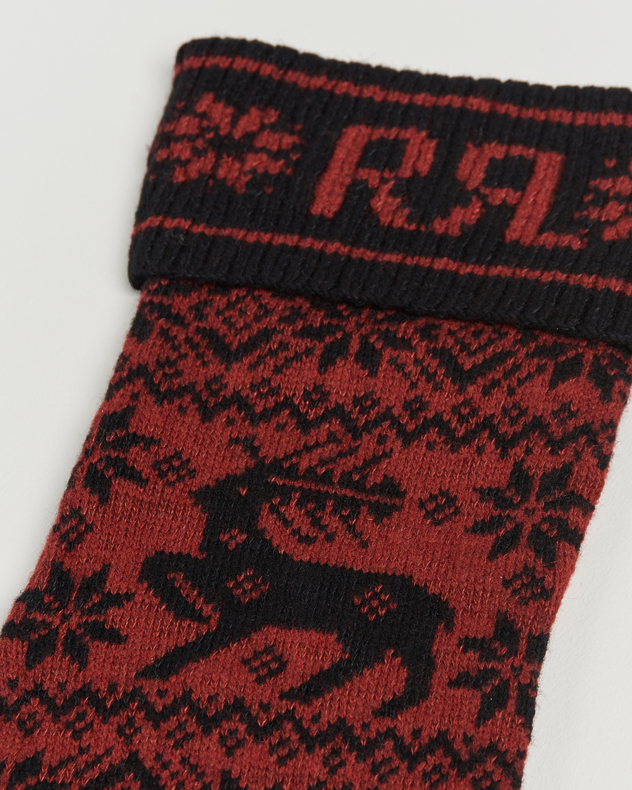 Uomini | Idee regalo di Natale | RRL | Holiday Stocking Red/Black