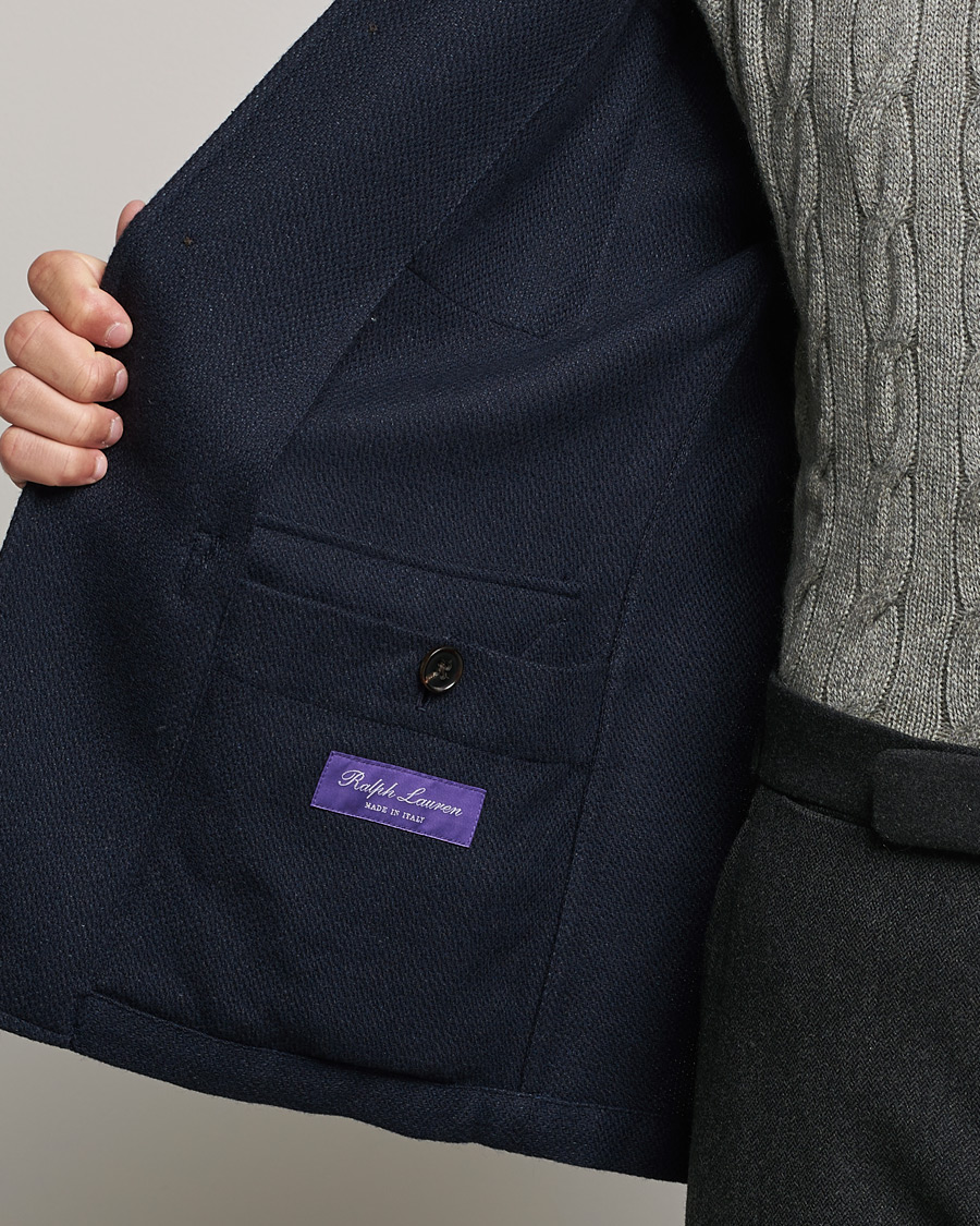 Uomini | Giacche | Ralph Lauren Purple Label | Snowden Tweed Field Jacket Navy