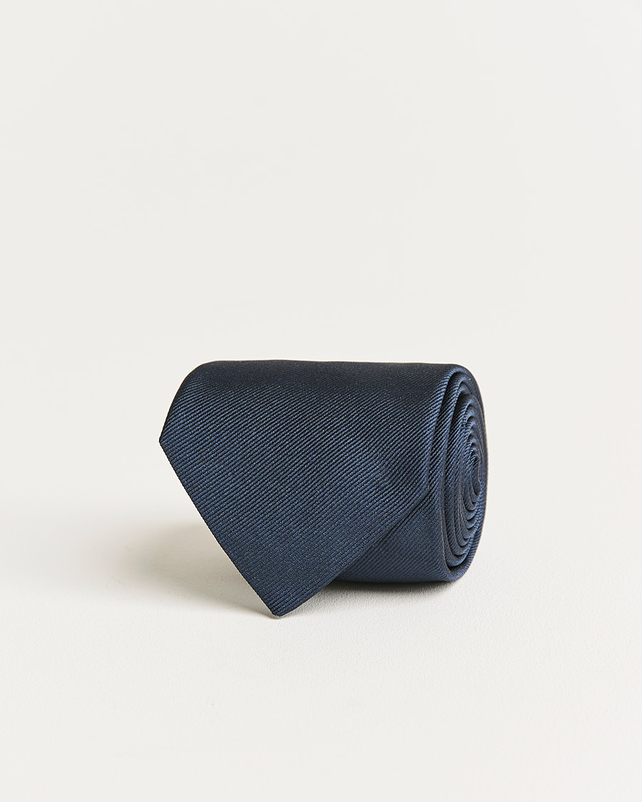 Uomini | E. Marinella 3-Fold Swedish Bandiera Silk Tie Navy | E. Marinella | 3-Fold Swedish Bandiera Silk Tie Navy