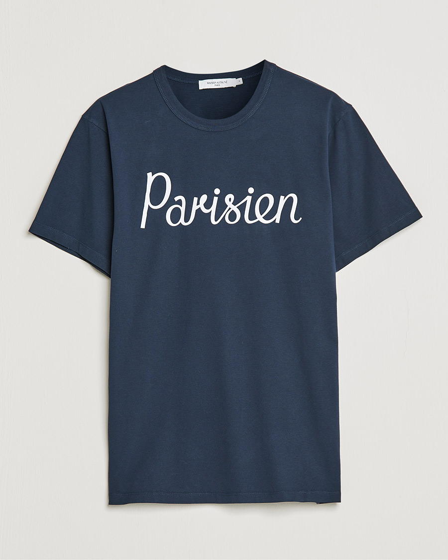 Uomini | T-shirt | Maison Kitsuné | Parisien Tee Navy