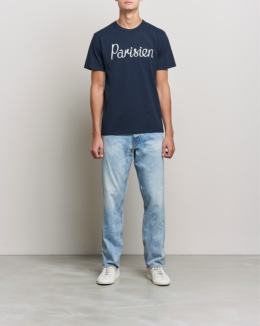 Uomini | T-shirt | Maison Kitsuné | Parisien Tee Navy