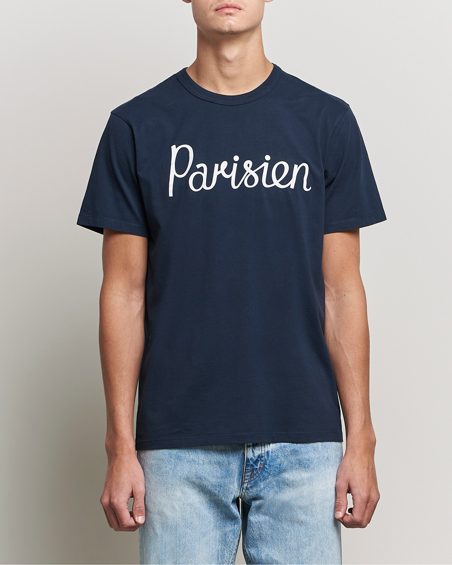 Uomini | T-shirt | Maison Kitsuné | Parisien Tee Navy