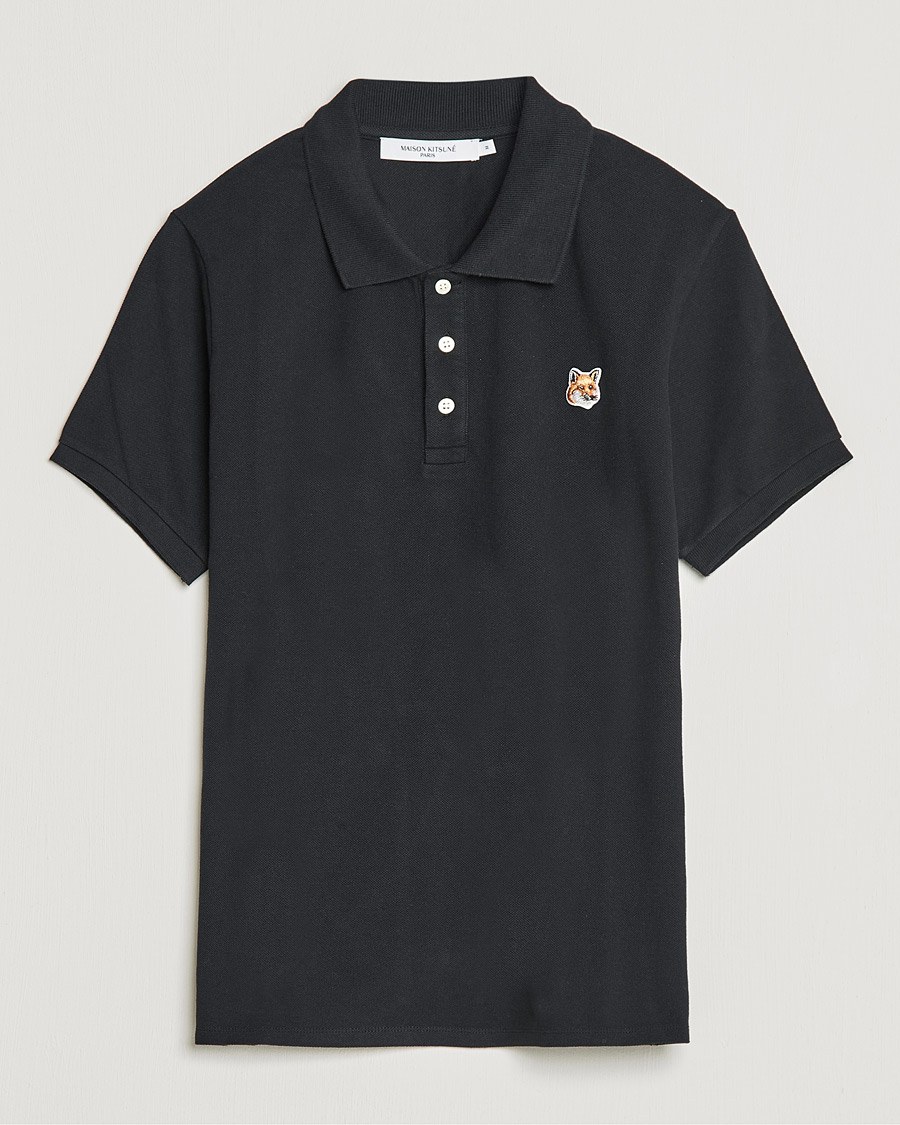 Uomini | Polo | Maison Kitsuné | Fox Head Polo Black
