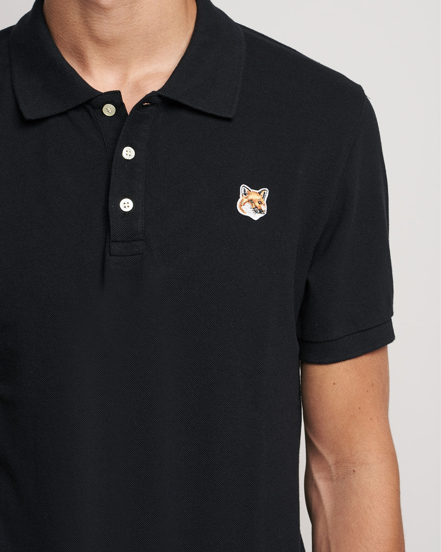 Uomini | Polo | Maison Kitsuné | Fox Head Polo Black