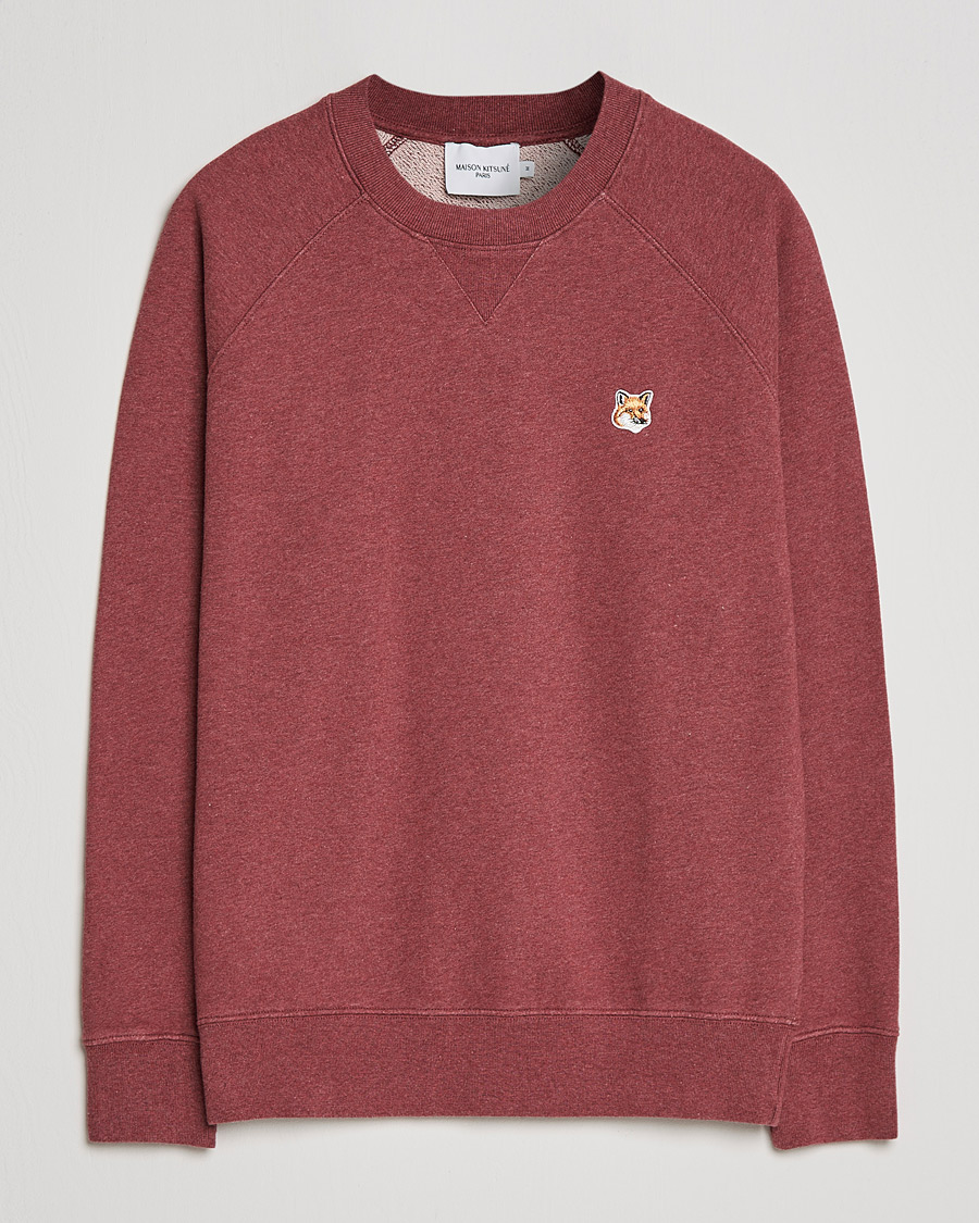 Uomini | Maglieria | Maison Kitsuné | Fox Head Sweatshirt Wine