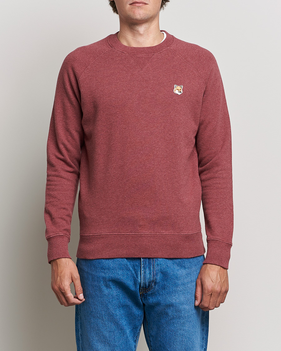 Uomini | Maglieria | Maison Kitsuné | Fox Head Sweatshirt Wine