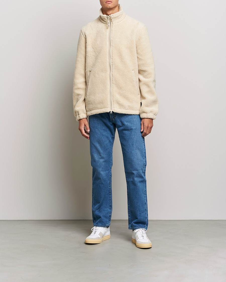 Uomini | Maglieria | Samsøe Samsøe | Samsøe & Samsøe Rune Fleece Brown Rice