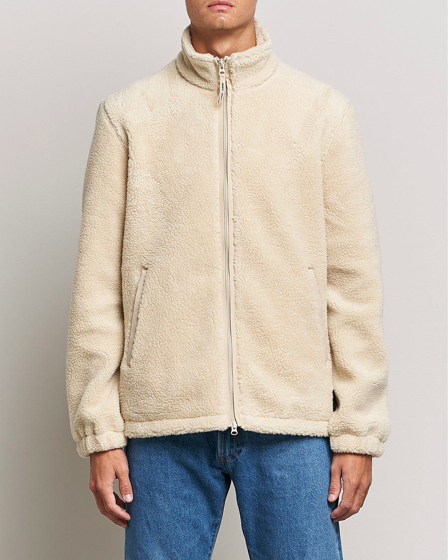 Uomini | Maglieria | Samsøe Samsøe | Samsøe & Samsøe Rune Fleece Brown Rice