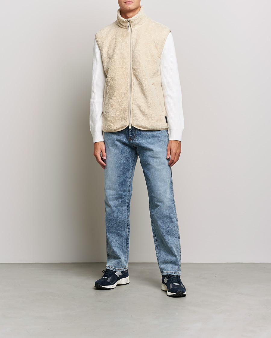 Uomini | Maglieria | Samsøe Samsøe | Samsøe & Samsøe Rune Fleece Vest Brown Rice