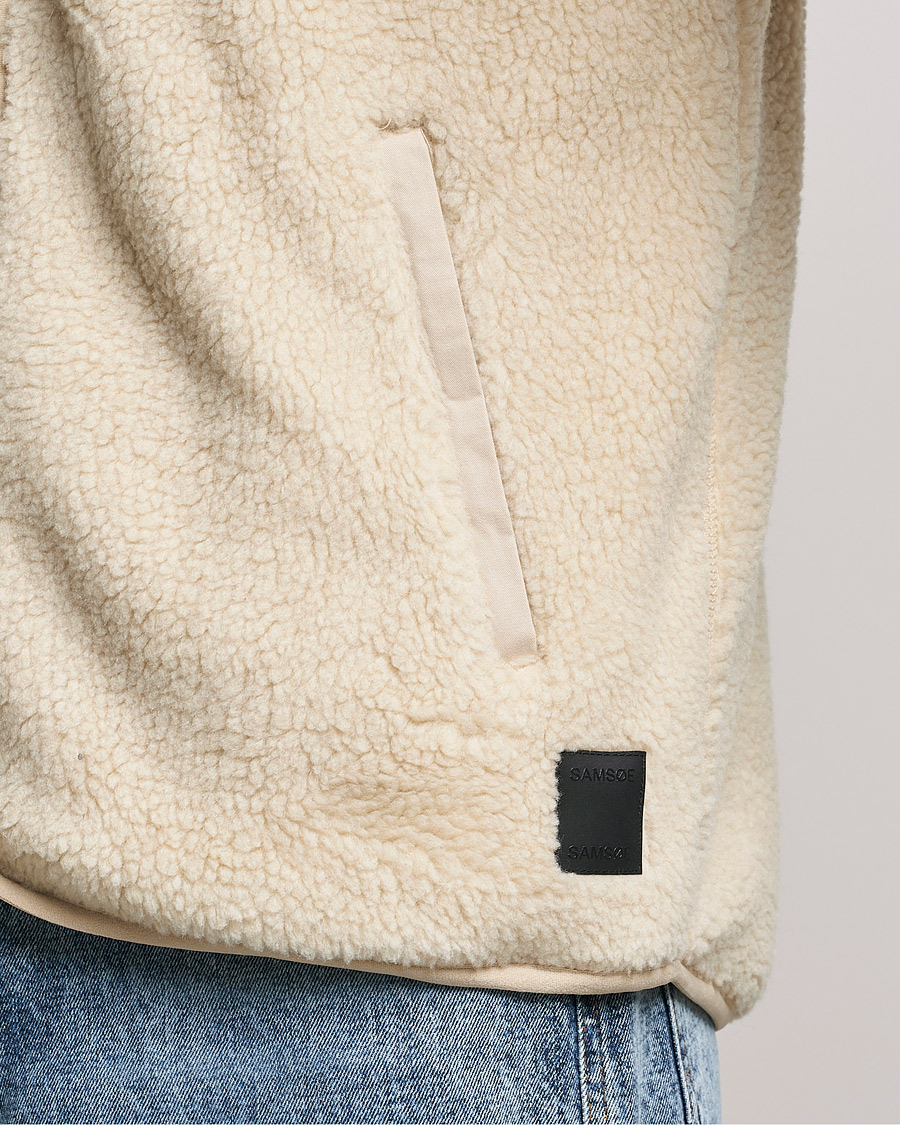 Uomini | Maglieria | Samsøe Samsøe | Samsøe & Samsøe Rune Fleece Vest Brown Rice