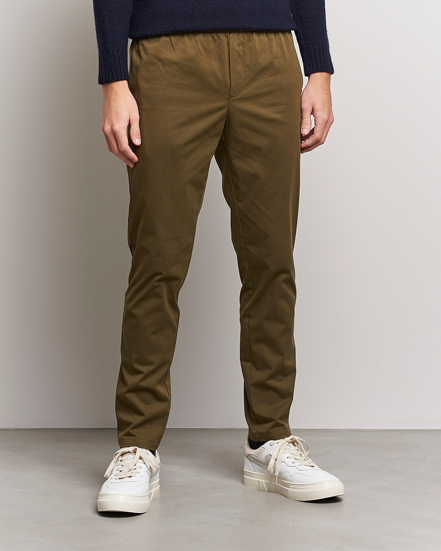 Uomini | Pantaloni | Samsøe Samsøe | Samsøe & Samsøe Smithy Trousers Dark Olive