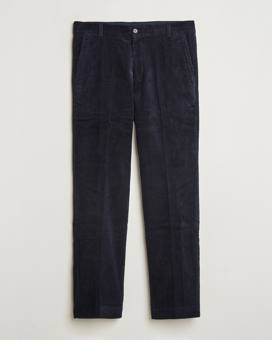 Uomini | Pantaloni | Samsøe Samsøe | Fleix Corduroy Trousers Salute Navy