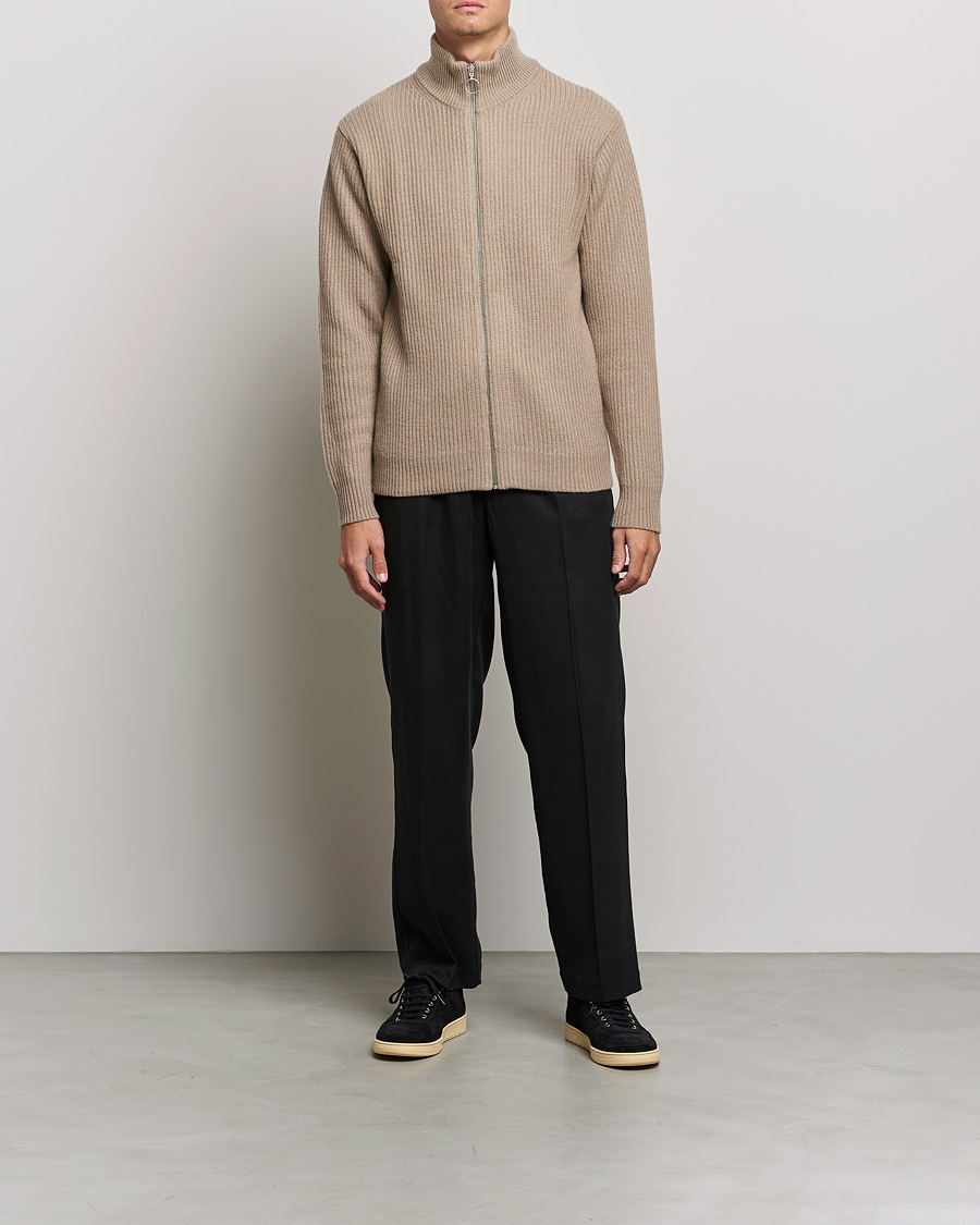 Uomini | Maglieria | Samsøe Samsøe | Samsøe & Samsøe Logan Heavy Kniited Zip Cardigan Winter Twig