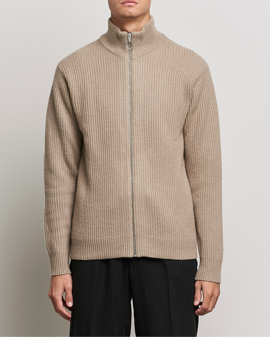 Uomini | Maglieria | Samsøe Samsøe | Samsøe & Samsøe Logan Heavy Kniited Zip Cardigan Winter Twig