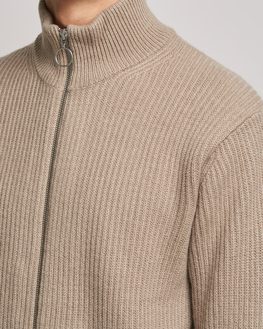 Uomini | Maglieria | Samsøe Samsøe | Samsøe & Samsøe Logan Heavy Kniited Zip Cardigan Winter Twig