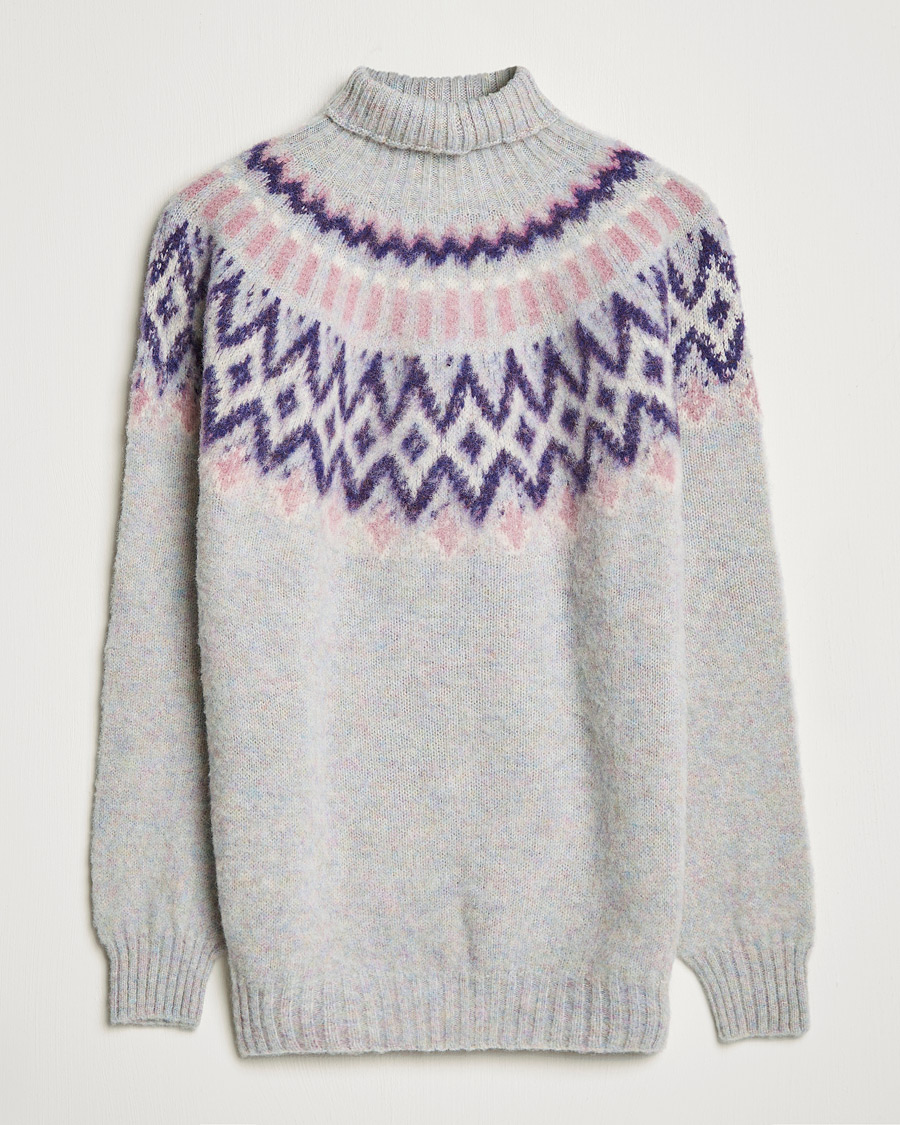 Uomini | Maglieria | Howlin' | Brushed Wool Fair Isle Roll Neck Galaxy