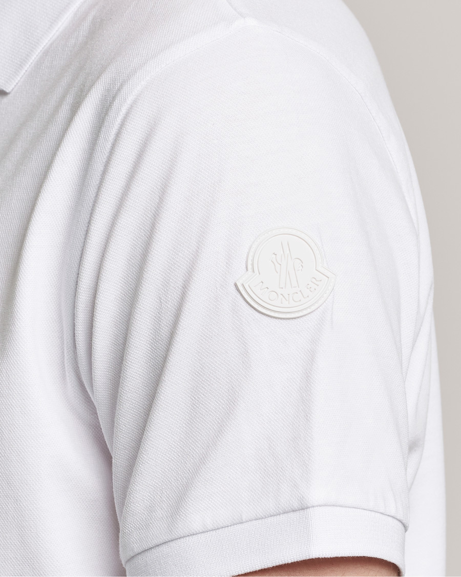 Uomini | Polo | Moncler | Tricolore Rib Polo White