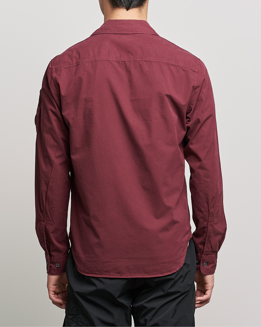 Uomini | Camicie | C.P. Company | Garment Dyed Gabardine Overshirt WIne