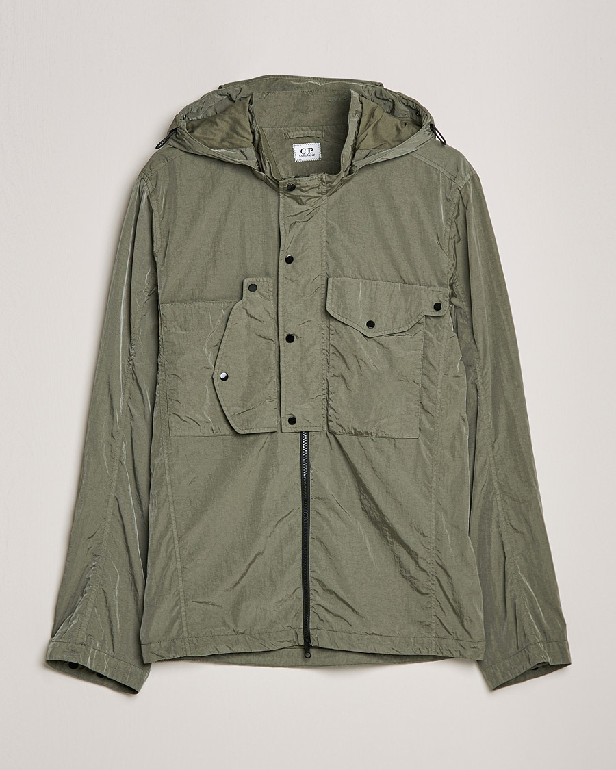Uomini | Giacche | C.P. Company | Chrome R Hooded Shirt Jacket Green