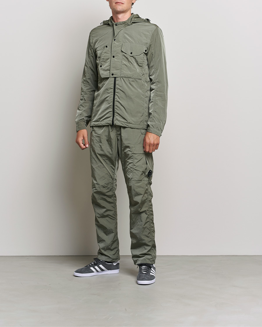 Uomini | Giacche | C.P. Company | Chrome R Hooded Shirt Jacket Green