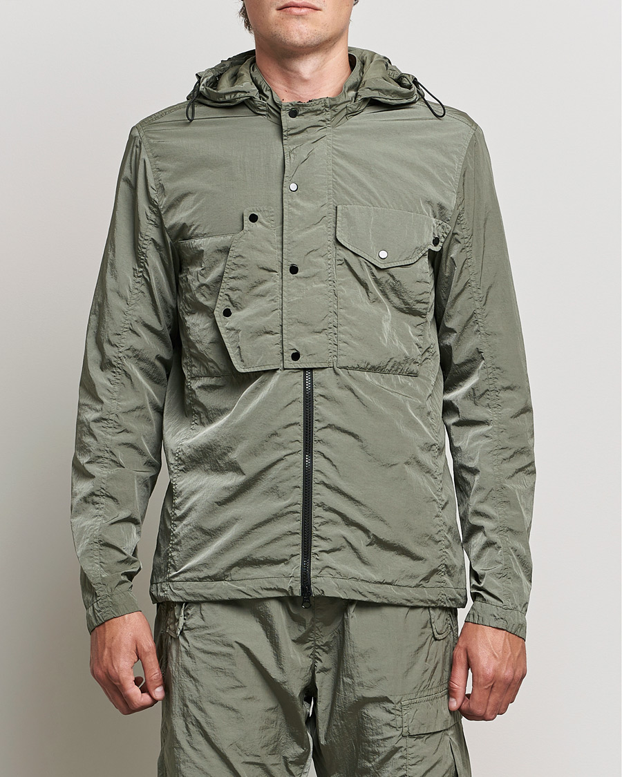 Uomini | Giacche | C.P. Company | Chrome R Hooded Shirt Jacket Green
