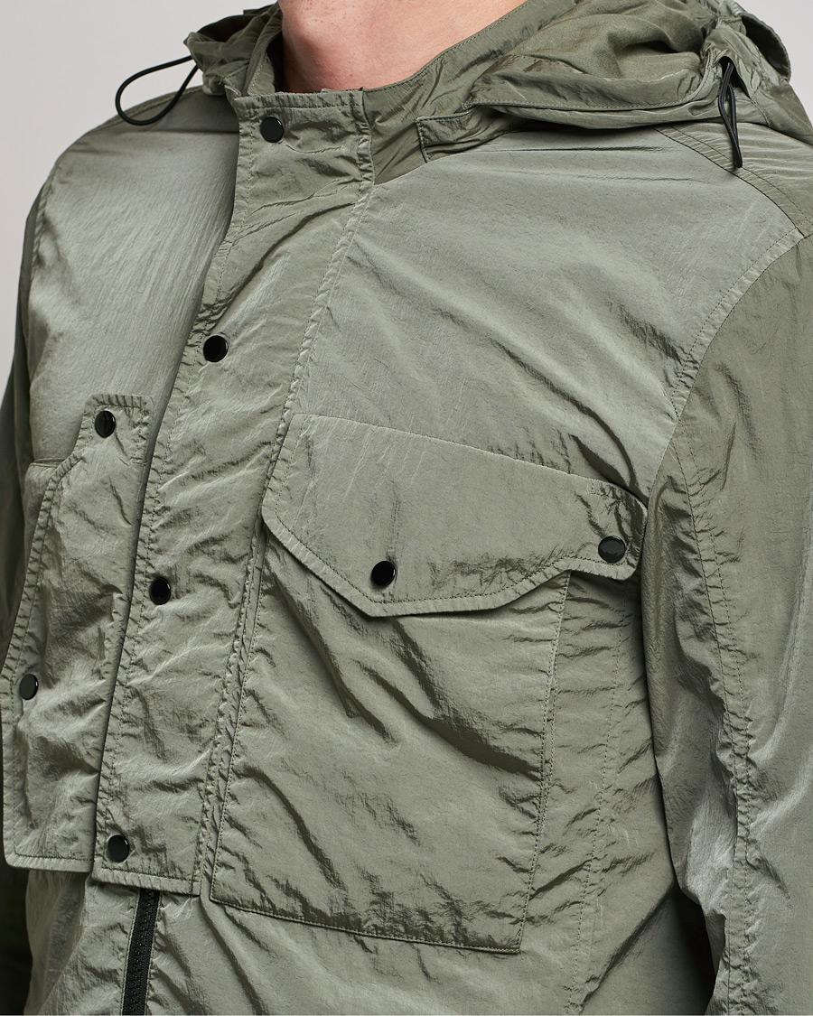 Uomini | Giacche | C.P. Company | Chrome R Hooded Shirt Jacket Green