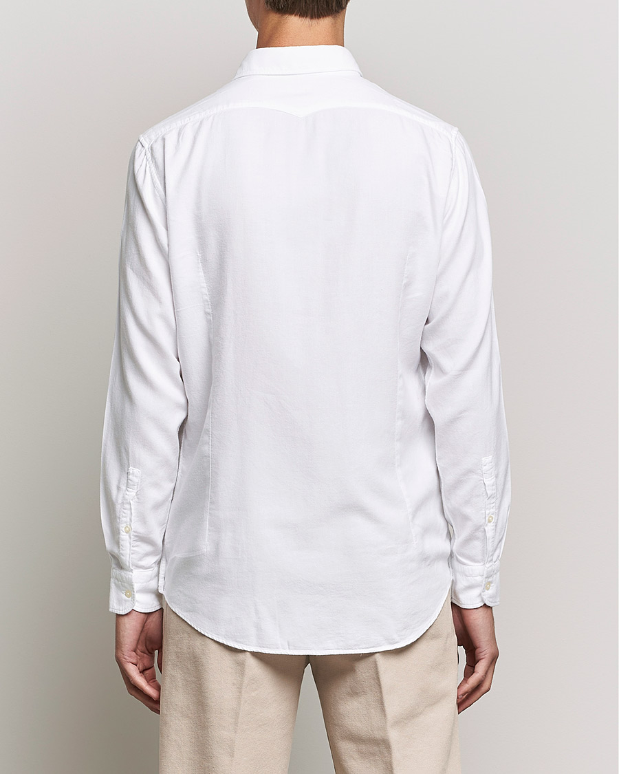 Uomini | Camicie | Massimo Alba | Genova Soft Flannel Shirt White