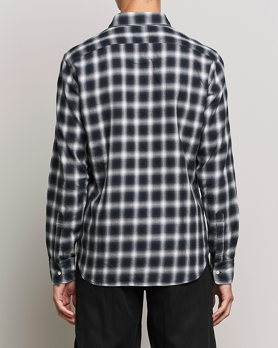 Uomini | Camicie | Aspesi | Checked Flannel Shirt Blue/Grey