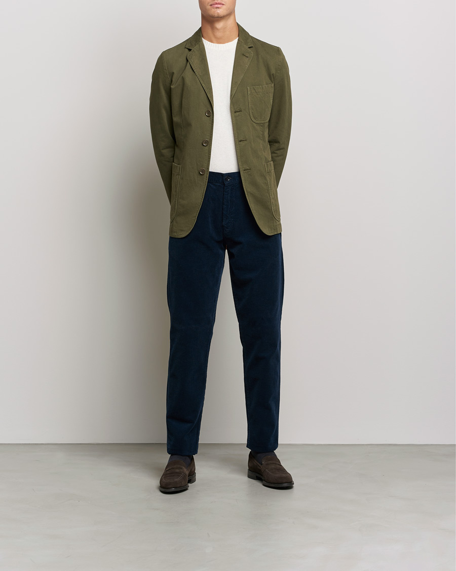 Uomini | Pantaloni | Aspesi | Corduroy Pants Navy