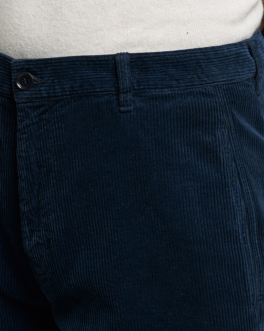 Uomini | Pantaloni | Aspesi | Corduroy Pants Navy