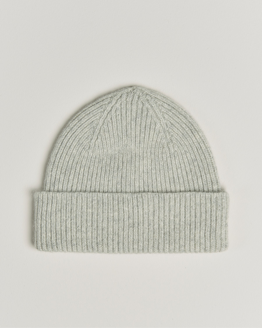 Uomini | Berretti | Le Bonnet | Lambswool/Caregora Beanie Silver