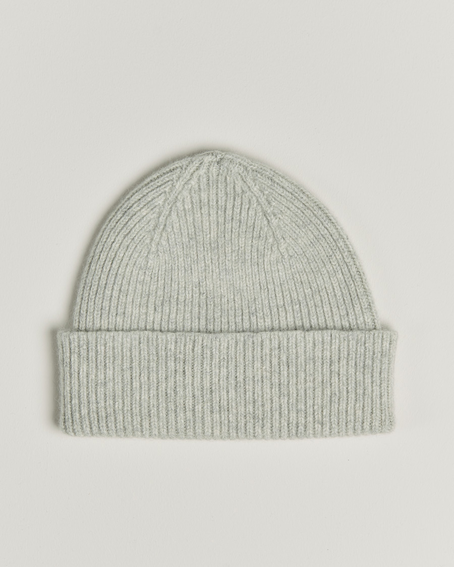 Uomini | Berretti | Le Bonnet | Lambswool/Caregora Beanie Silver