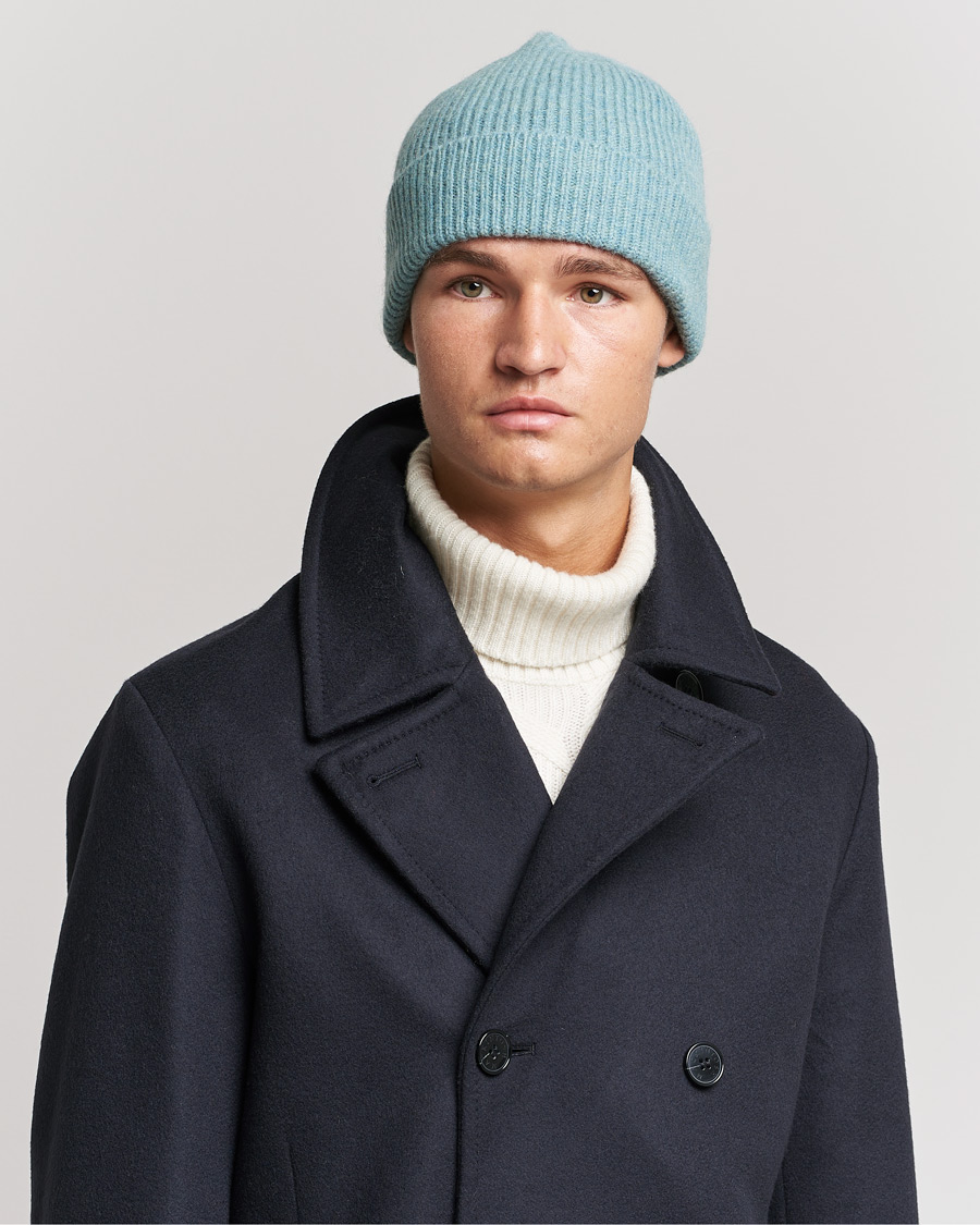 Uomini | Le Bonnet Lambswool/Caregora Beanie Basil | Le Bonnet | Lambswool/Caregora Beanie Basil