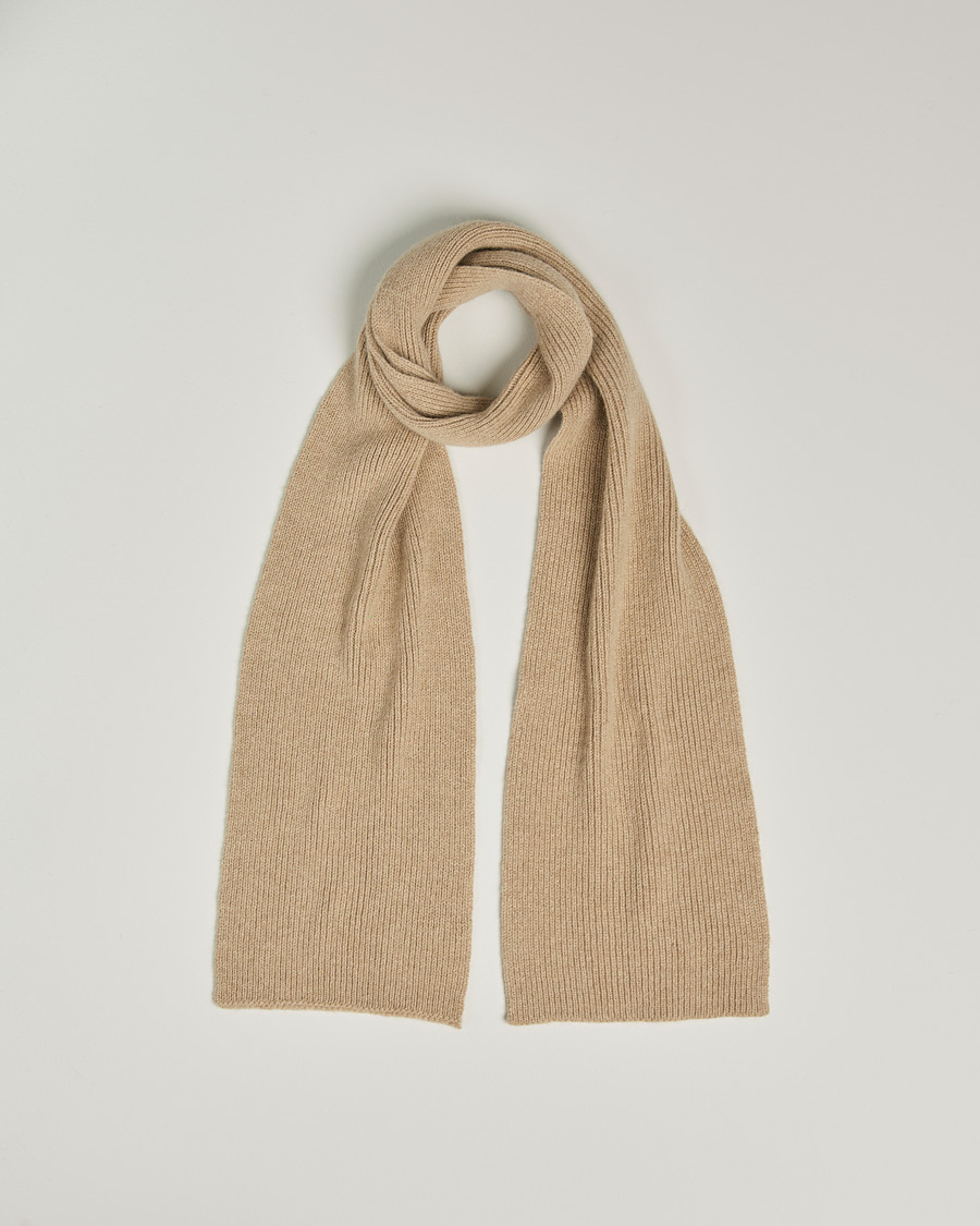 Uomini | Sciarpe | Le Bonnet | Lambswool/Caregora Scarf Sand