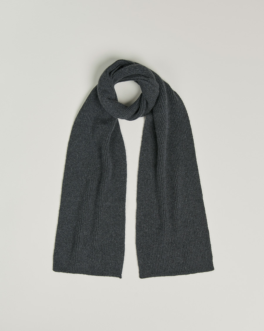 Uomini | Sciarpe | Le Bonnet | Lambswool/Caregora Scarf Graphite