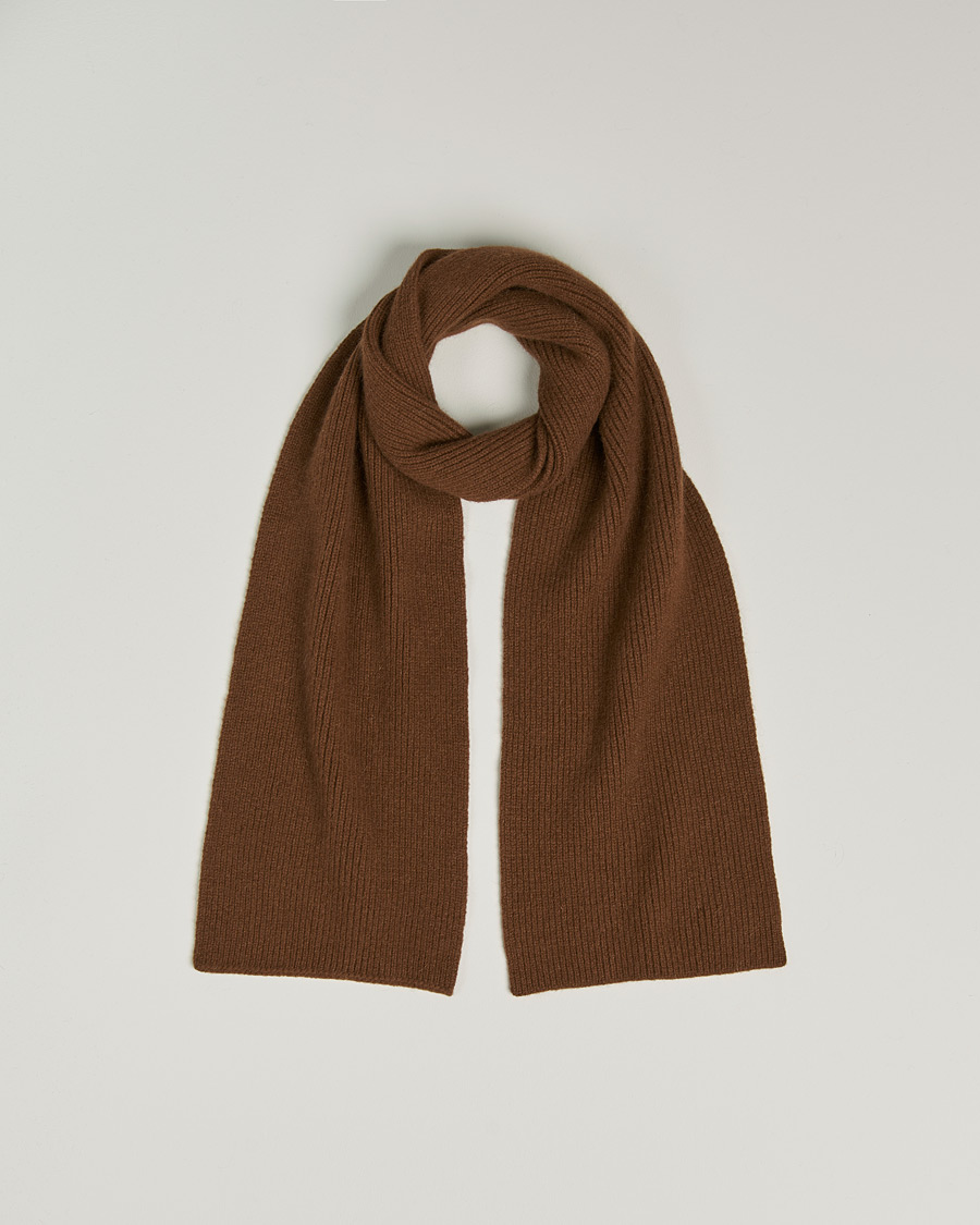 Uomini | Sciarpe | Le Bonnet | Lambswool/Caregora Scarf Walnut