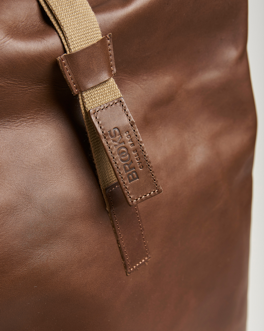 Uomini | Borse | Brooks England | Pickwick Large Leather Backpack Dark Tan